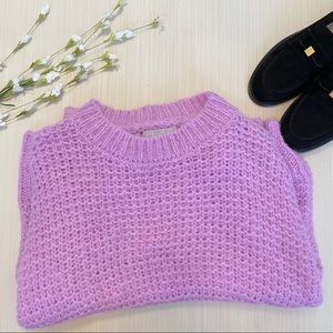 Chelsea28 NWT Purple Chunky Sweater